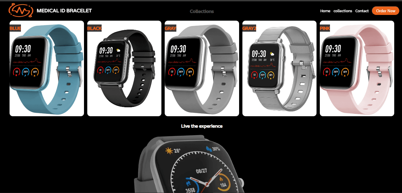 Medical Bracelets Landing